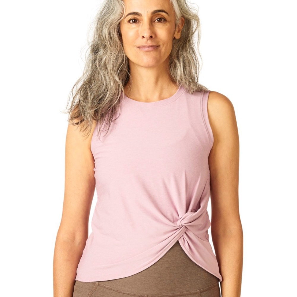 Beyond Yoga Spacedye Front Twist Muscle Tank